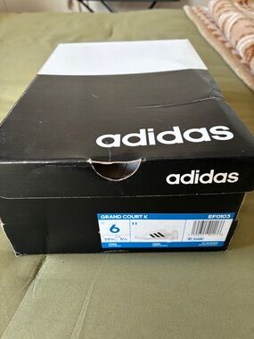 adidas Black and White Shoe Box with Logo